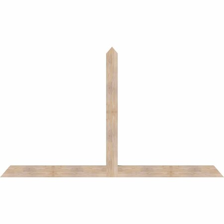 Ekena Millwork Portland Smooth Timber Gable Bracket, Douglas Fir, 108"W x 63"H x 3 1/2"D x 5 1/2"F, 14/12 Pitch GBW108X63X0406POR00SDF